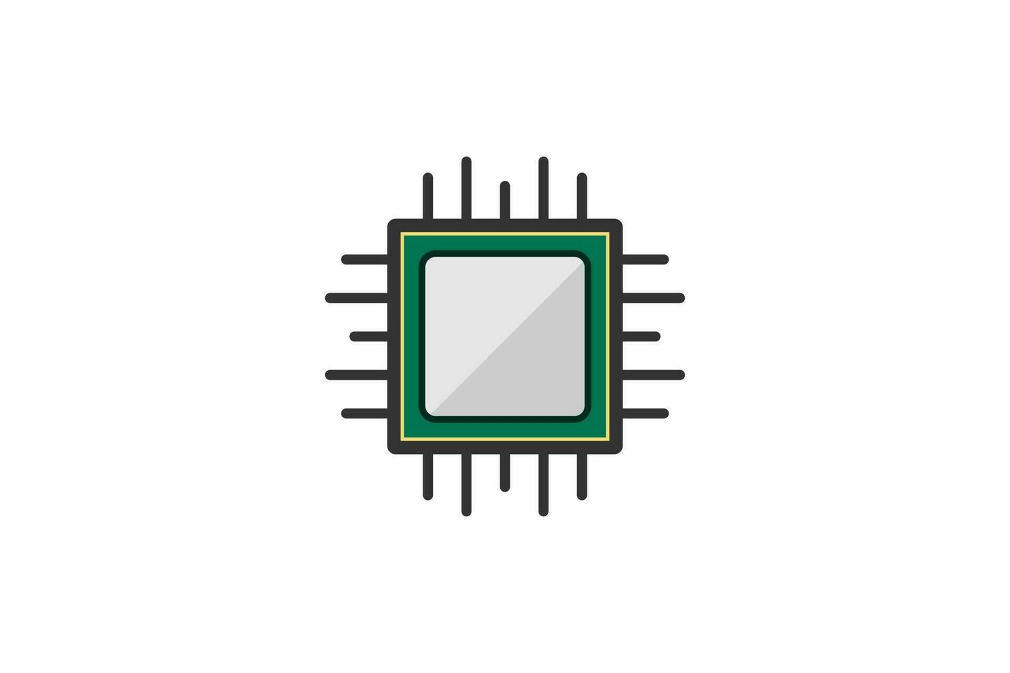 CPU icoon teken symbool ontwerp vector