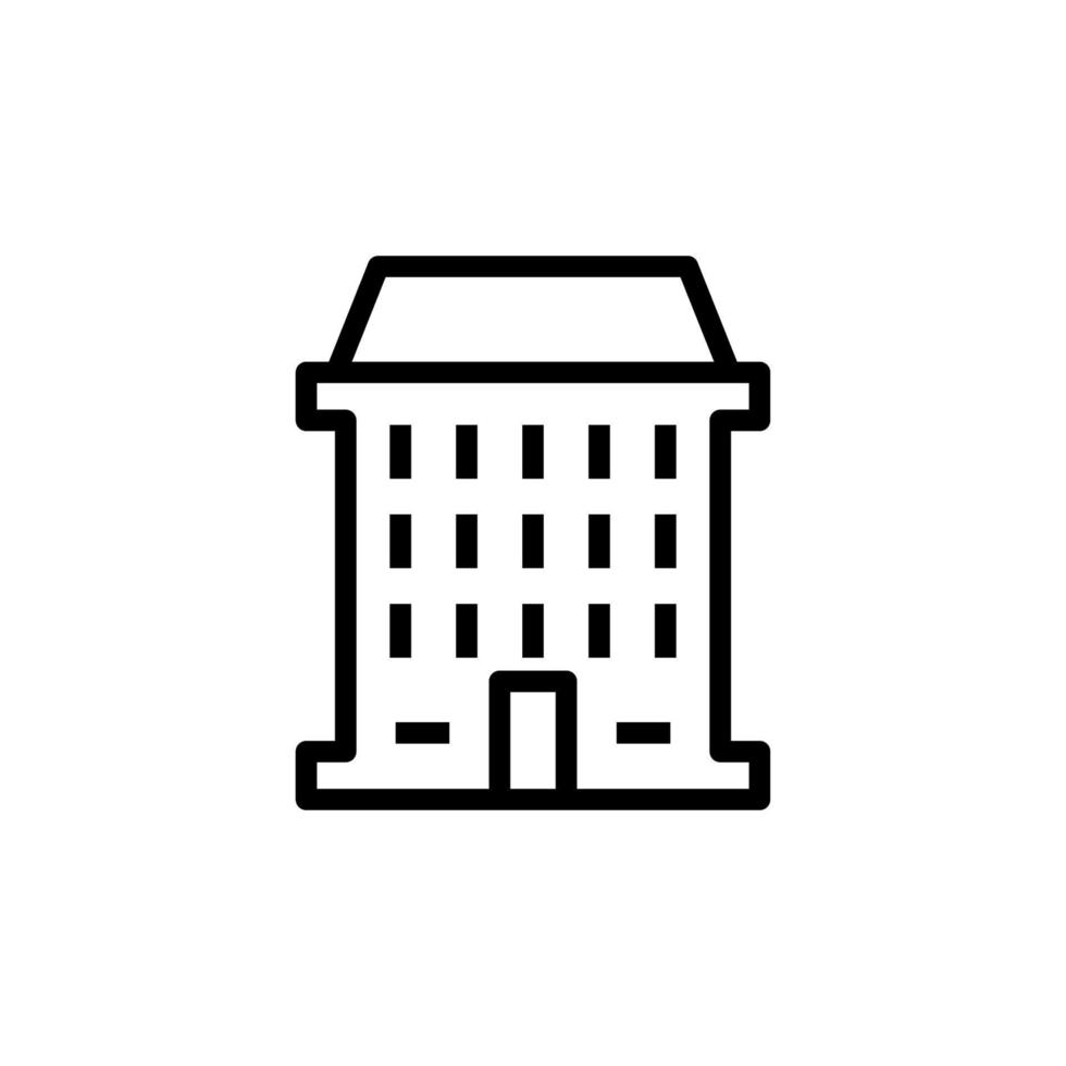 woon- gebouw vector icoon illustratie