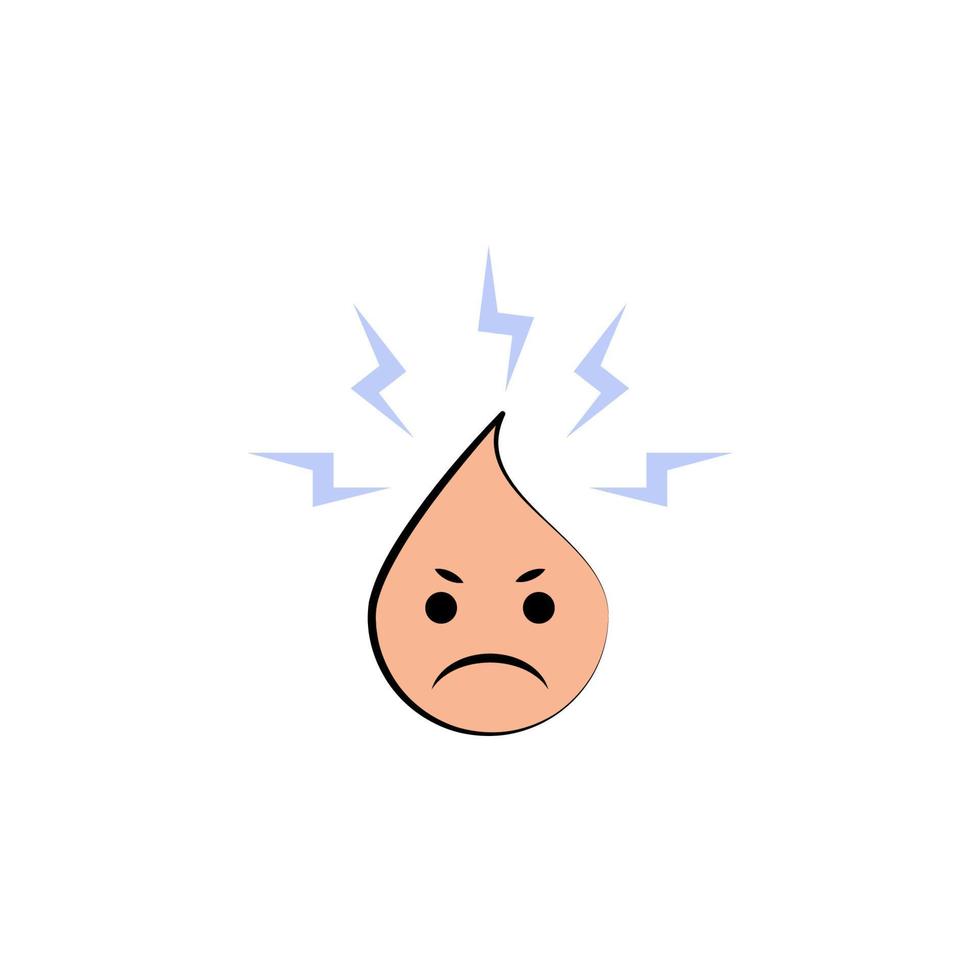 emoji boos vector icoon illustratie