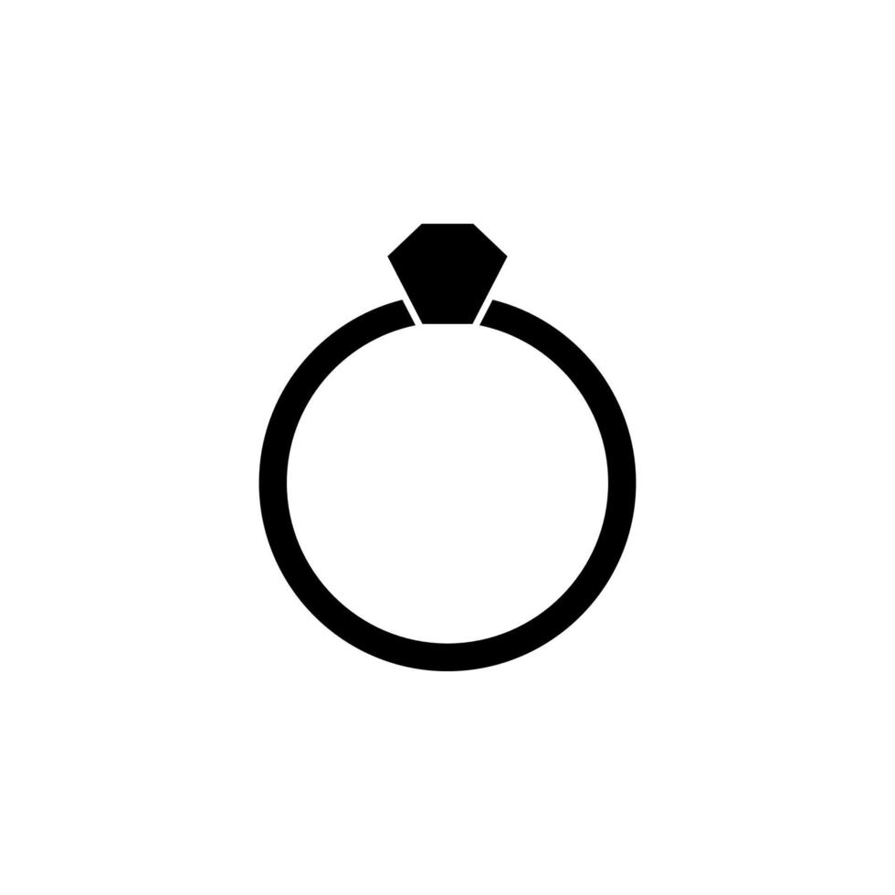 bruiloft ring vector icoon illustratie