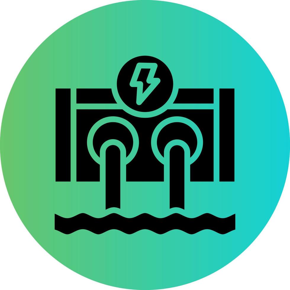 hydro macht vector icoon ontwerp