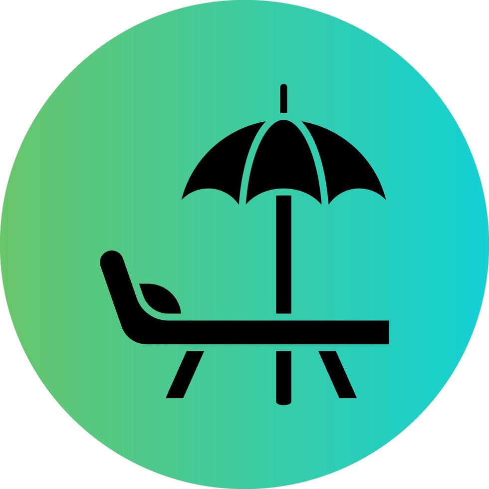 strand paraplu vector icoon ontwerp