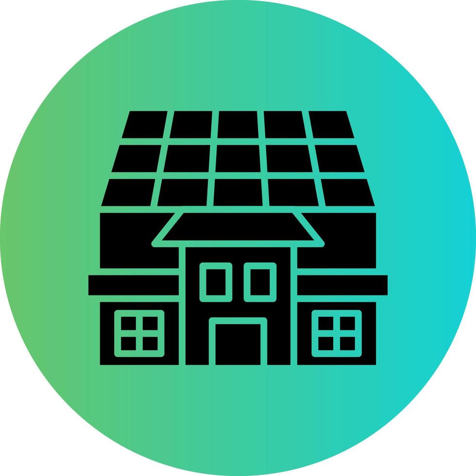 zonne- huis vector icoon ontwerp