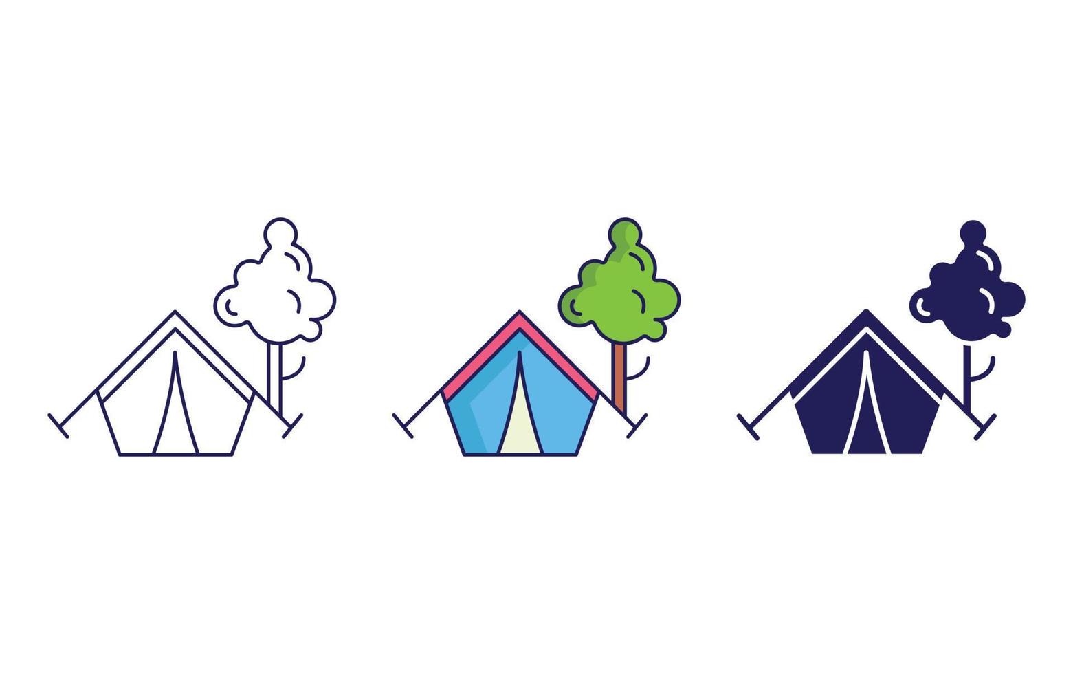 tent vector pictogram