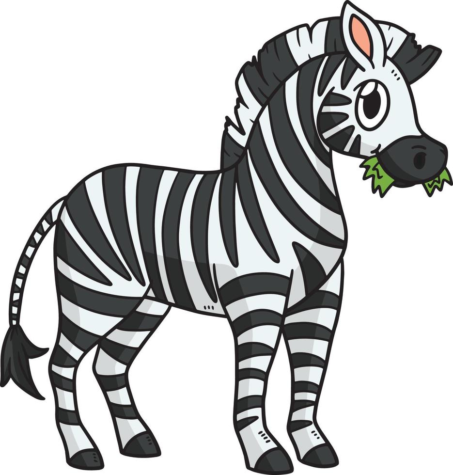 zebra cartoon gekleurde clipart illustratie vector