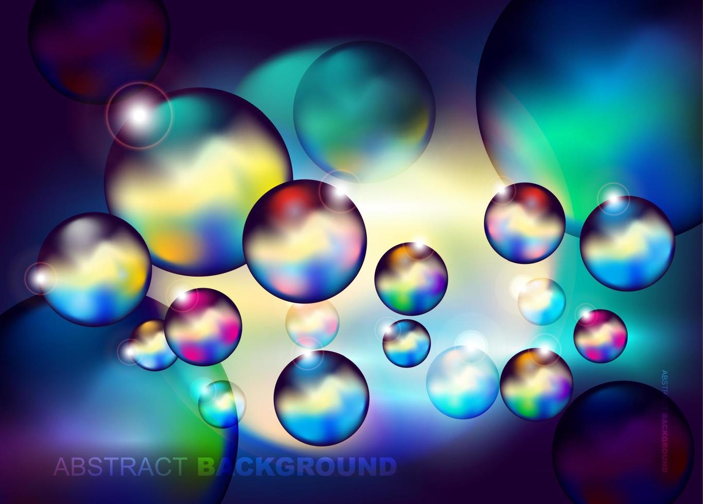 een listig kleurrijk achtergrond met bubbels. abstract achtergrond vector