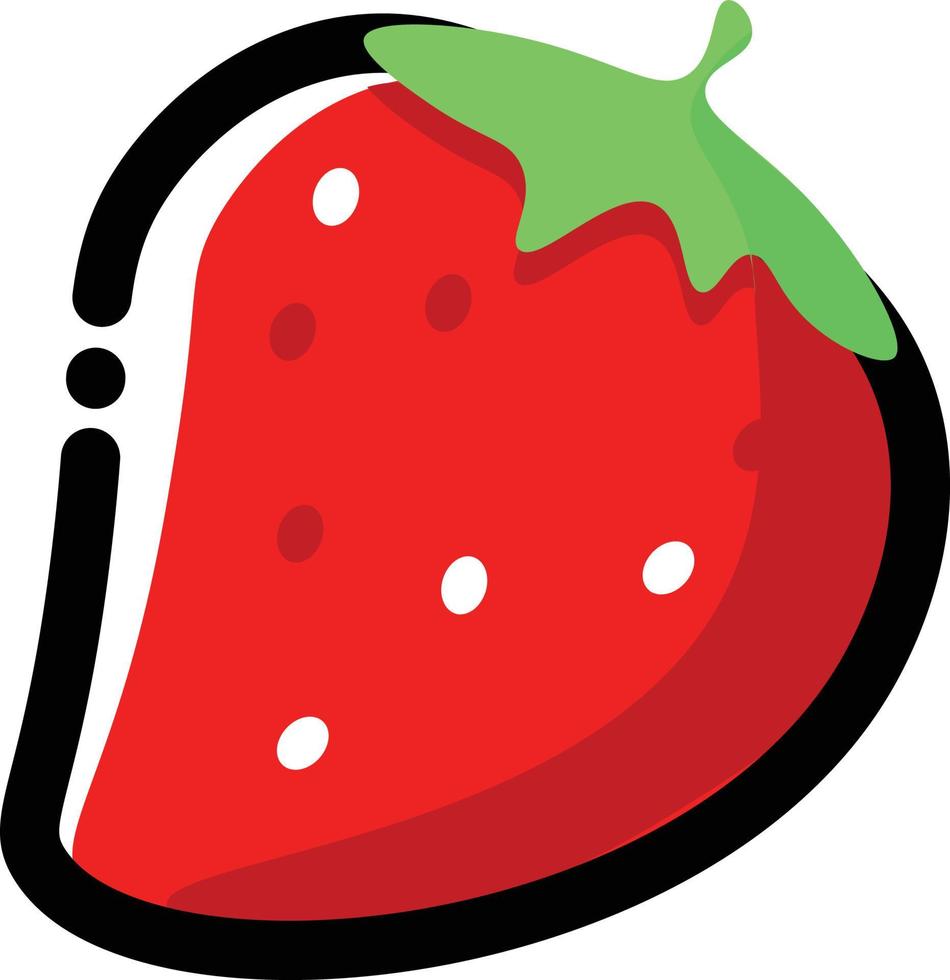 aardbei illustratie vector