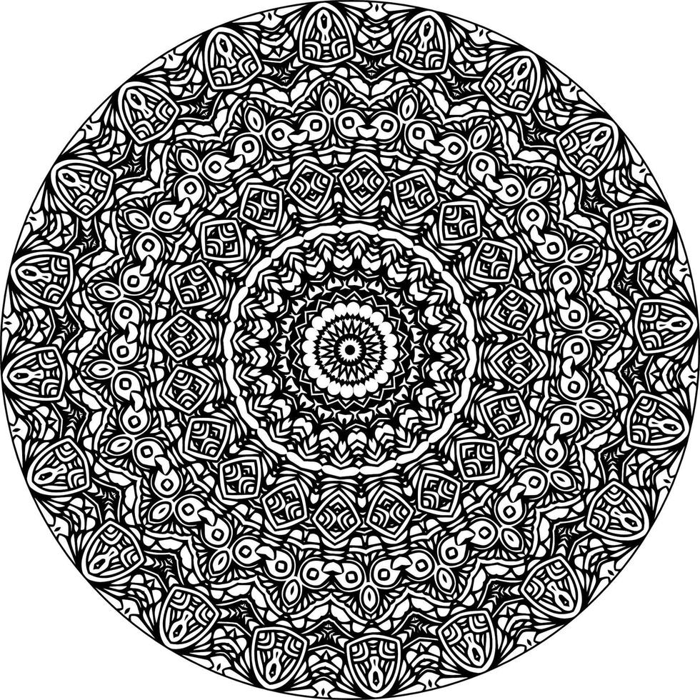 decoratief mandala met klassiek bloemen elementen Aan wit achtergrond. naadloos abstract patroon. geschikt voor kleur boek, omhulsel papier, verpakking. vector