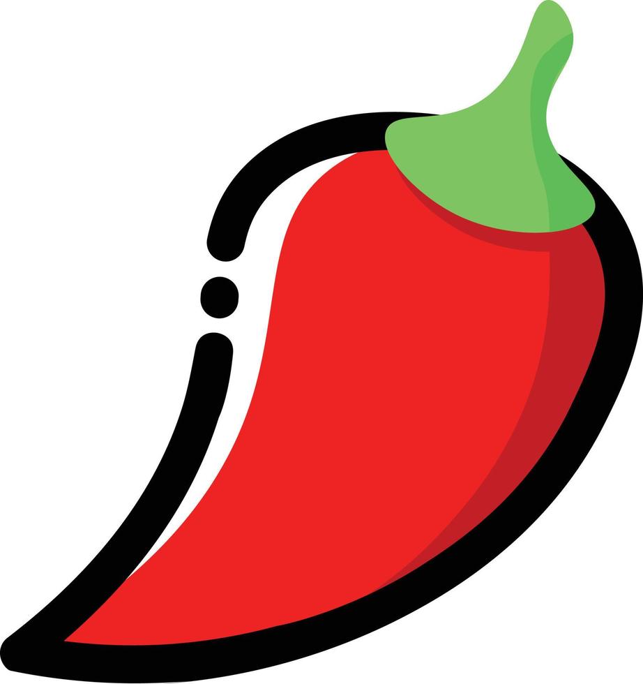 Chili illustratie vector