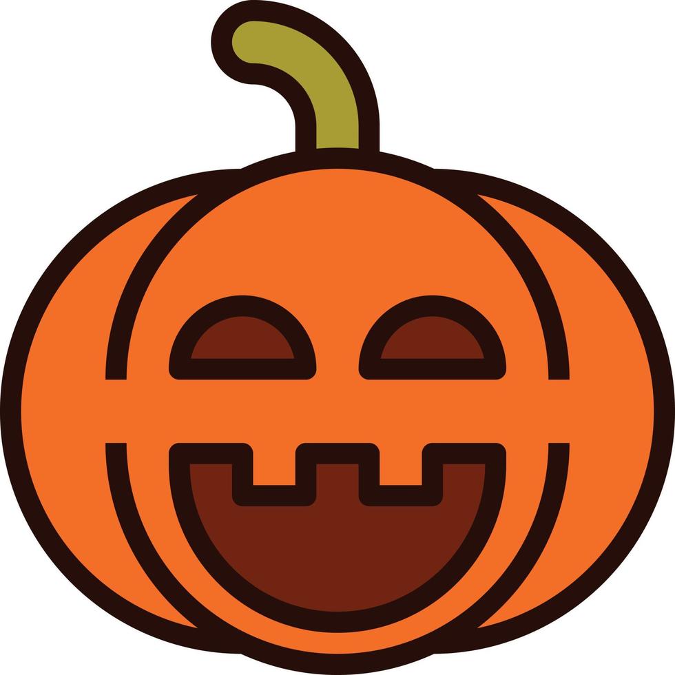 emoji pompoen halloween vector