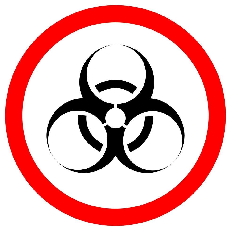 biologisch gevaarsymbool teken vector