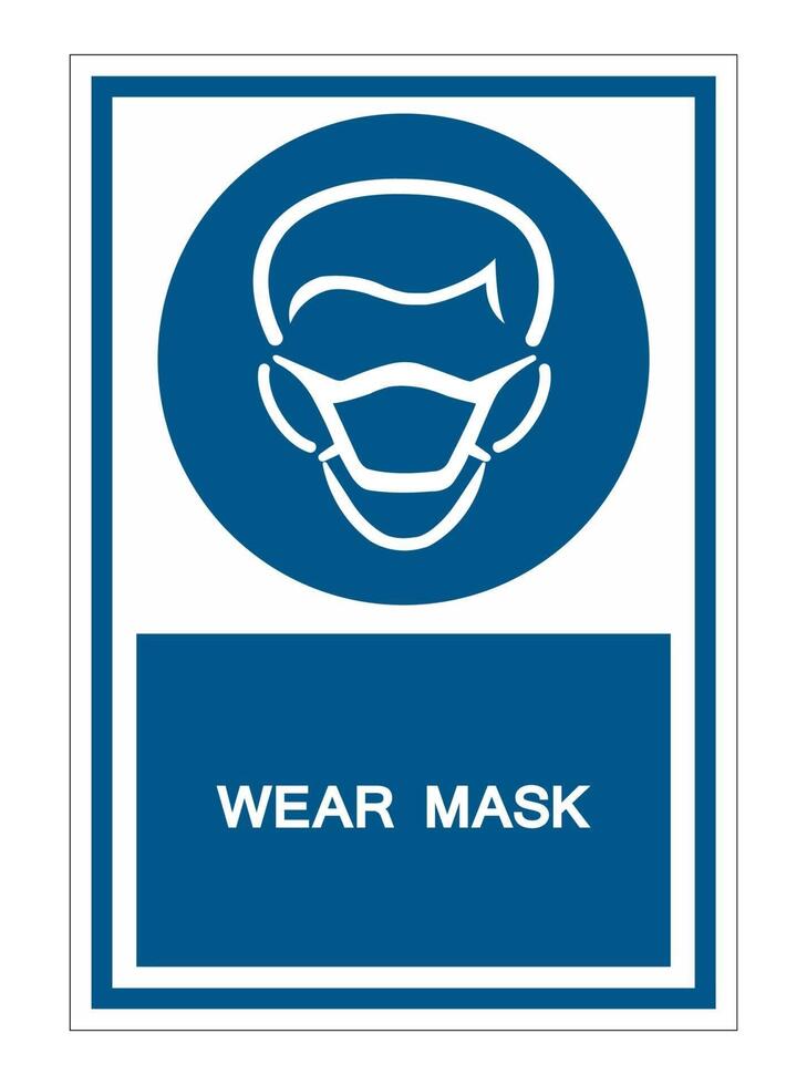 draag masker symbool teken vector