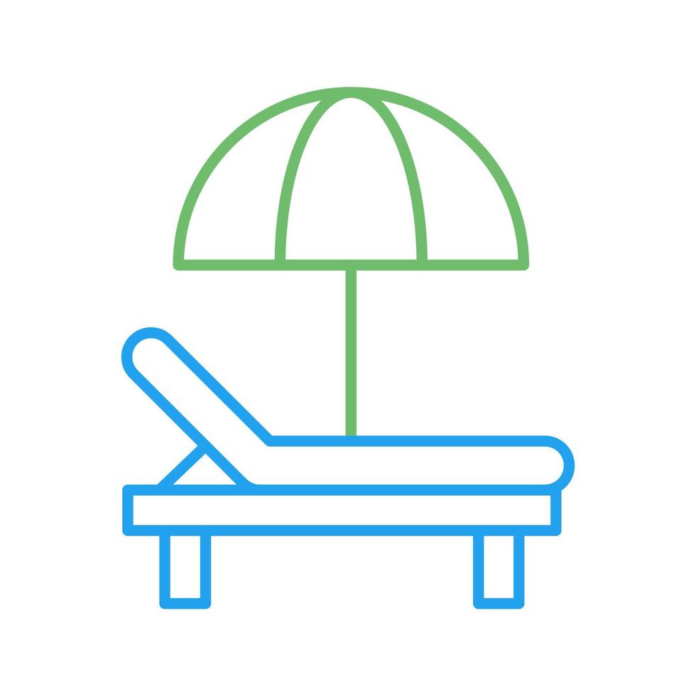 zonnebank vector pictogram