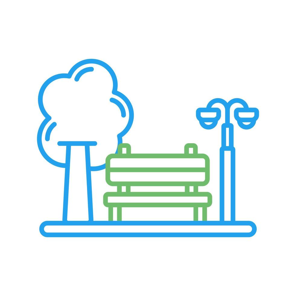 park vector pictogram