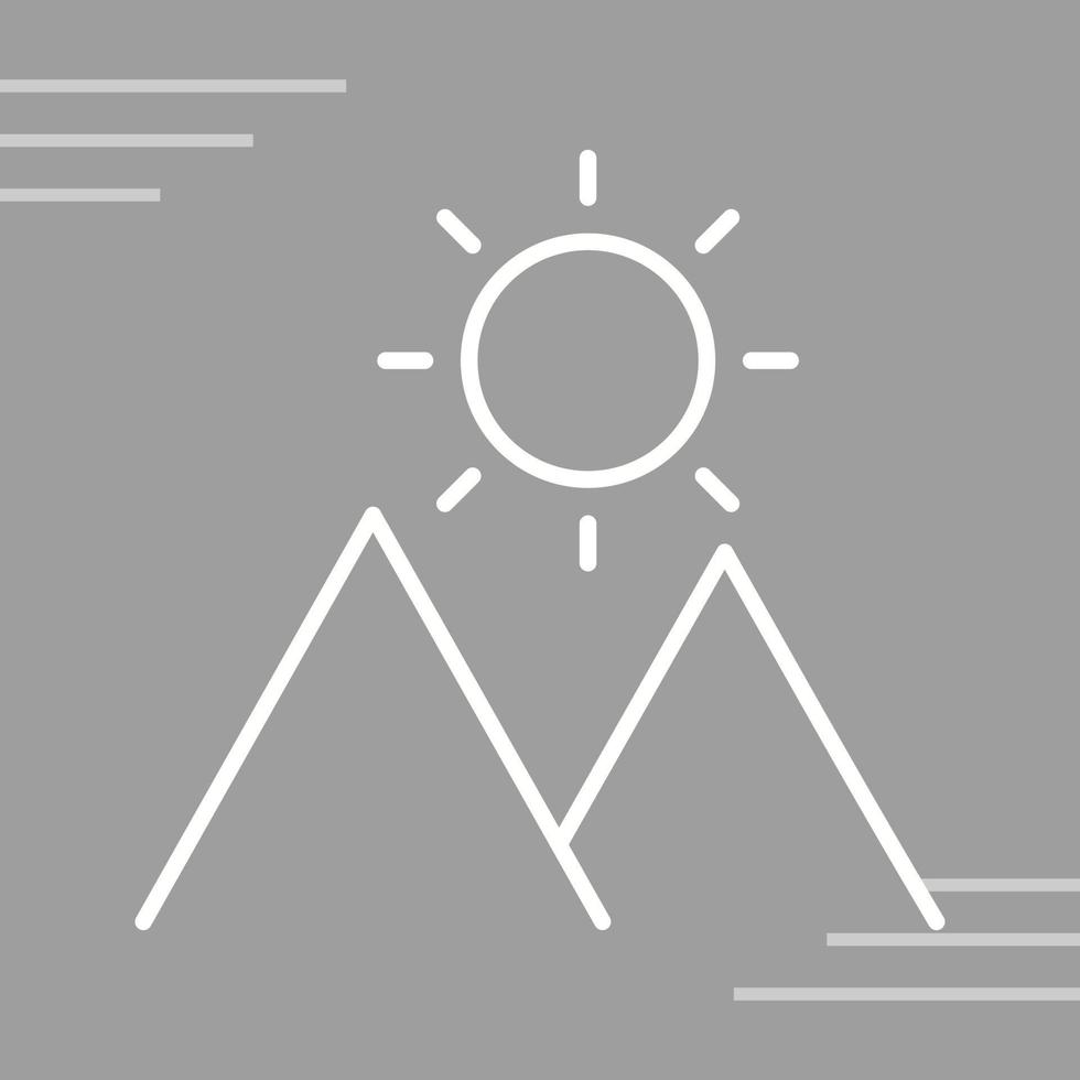 zonnig weer vector pictogram