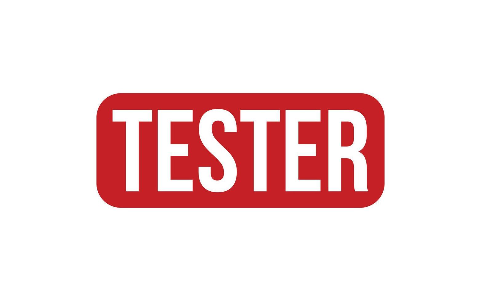 tester rubber postzegel zegel vector