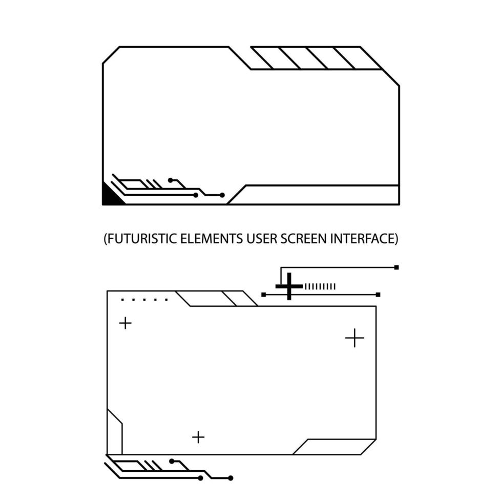 kaders technologie futuristische koppel streaming overlay, clip art beeld met met achtergrond, grafisch middelen voor ontwerpers. vector