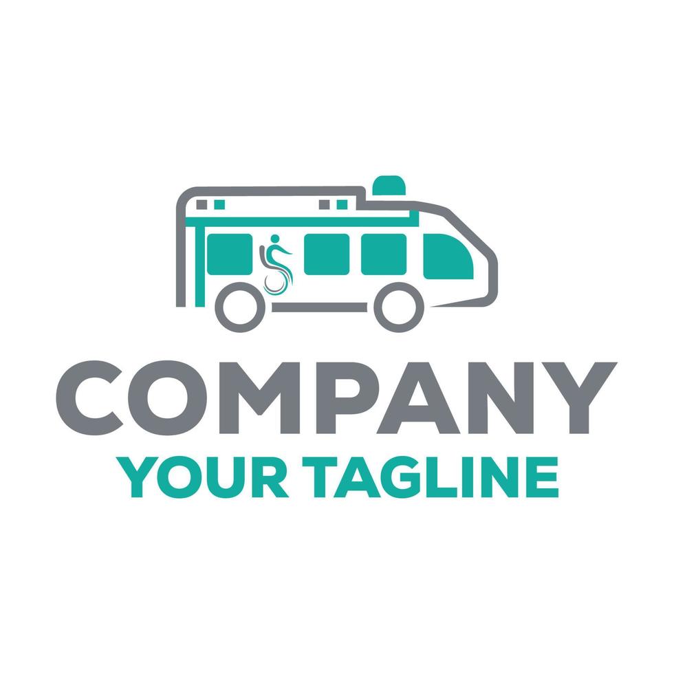 ambulance auto icoon logo ontwerp. vector