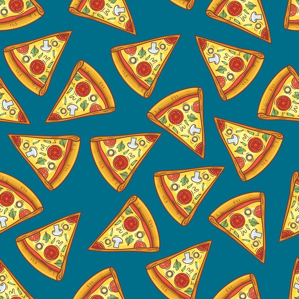 pizza patroon vector ontwerp illustratie