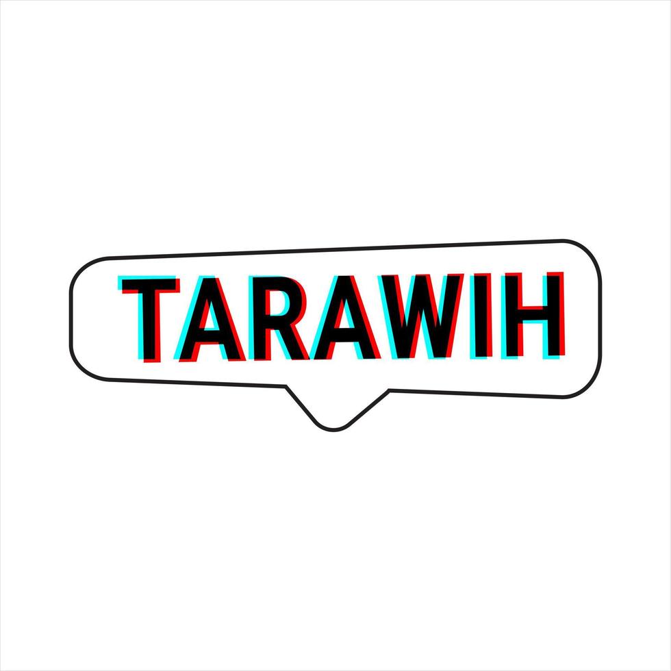 tarawih gids wit vector uitroepen banier met tips voor een vervulling Ramadan ervaring