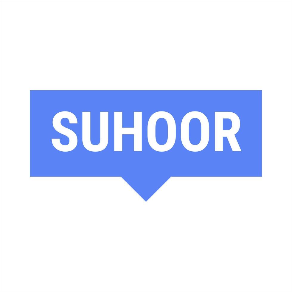 suhoor essentials tips en trucs voor een gezond Ramadan. blauw vector uitroepen banier