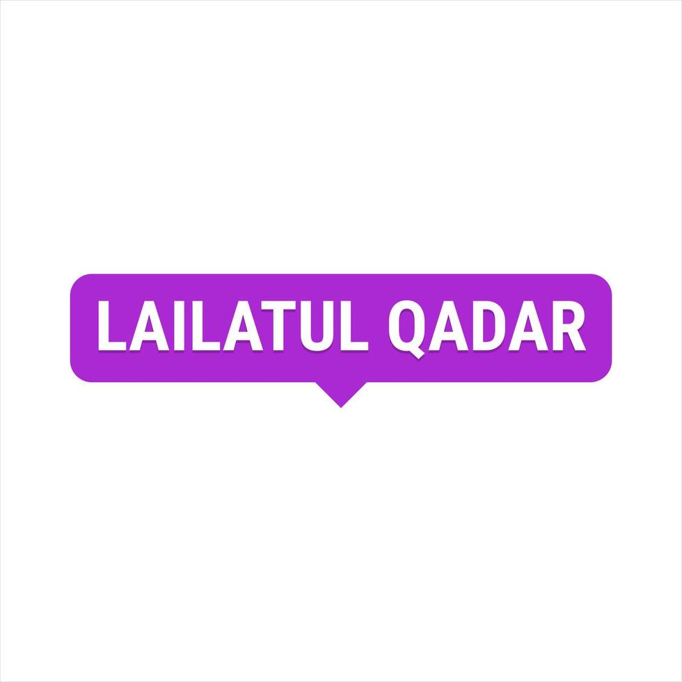 lailatul qadr Purper vector uitroepen banier met informatie Aan de nacht van macht in Ramadan