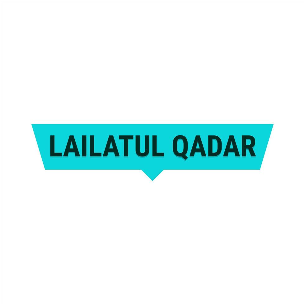 lailatul qadr turkoois vector uitroepen banier met informatie Aan de nacht van macht in Ramadan