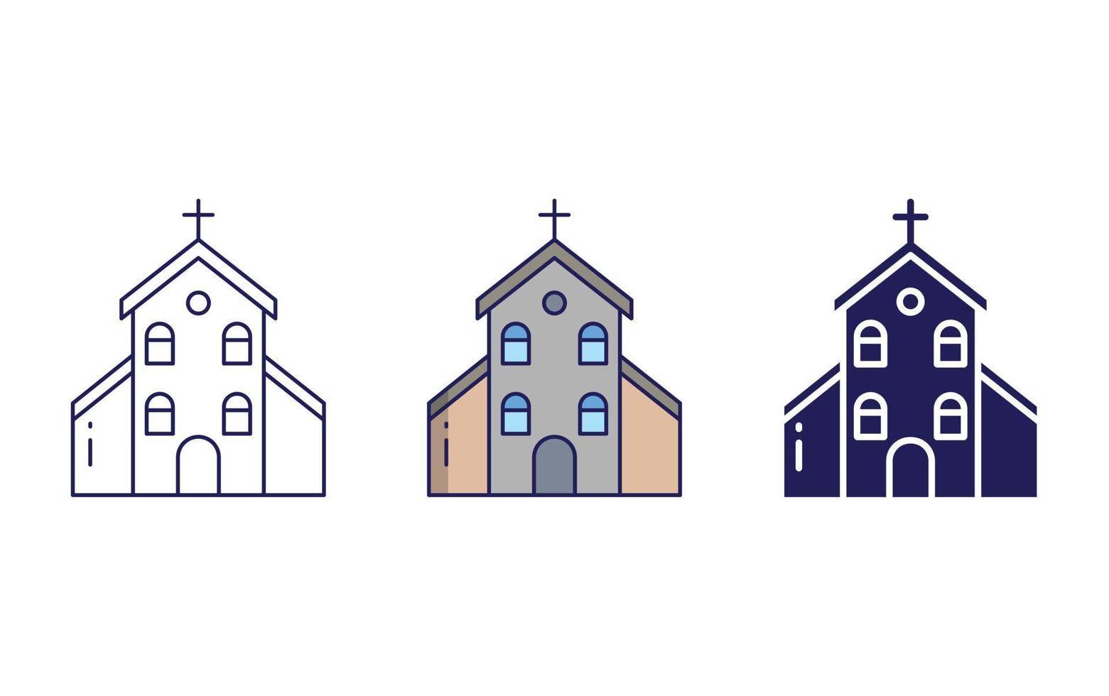 kerk vector pictogram