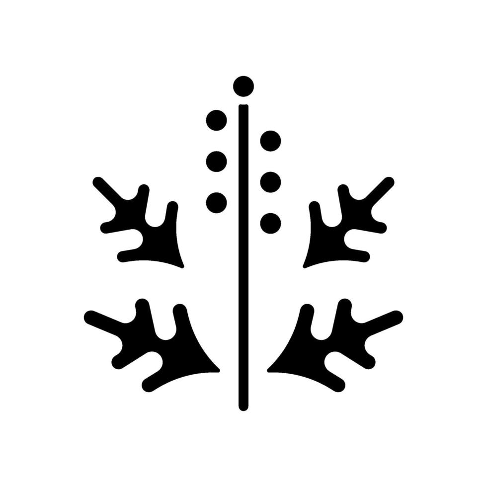ambrosia stuifmeel zwarte glyph pictogram vector