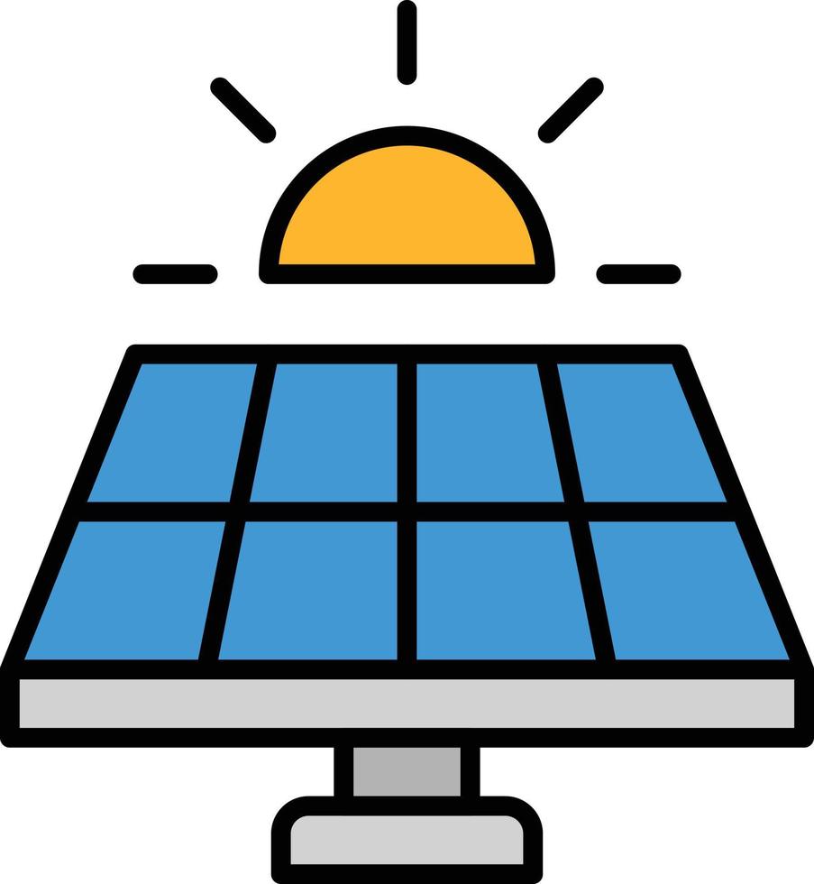 zonne-energie-paneel illustratie vector