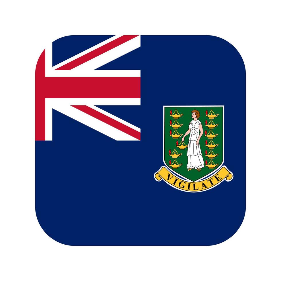 Brits maagd eilanden vlag gemakkelijk illustratie voor onafhankelijkheid dag of verkiezing vector