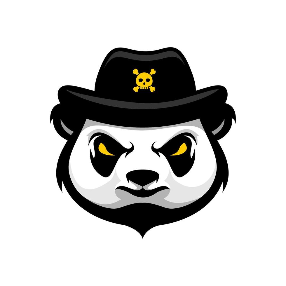 panda hoofd vector