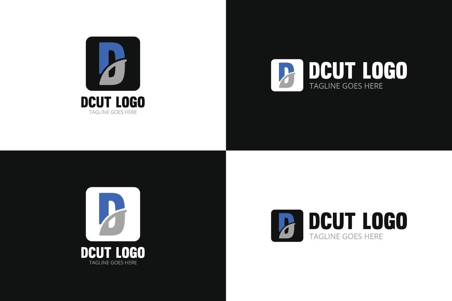 dcut d brief logo sjabloon vector