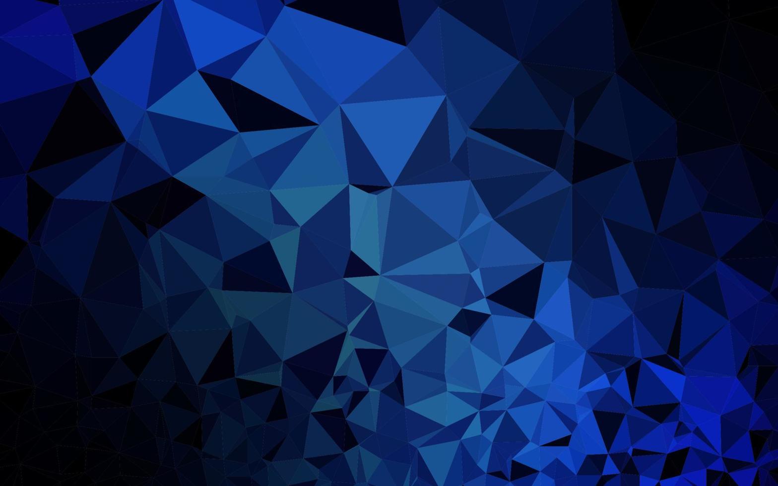 donkerblauwe vector veelhoek abstracte achtergrond.