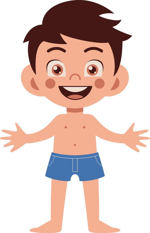 schattig weinig jongen met zwempak karakter vector illustratie ontwerp vector illustratie ontwerp