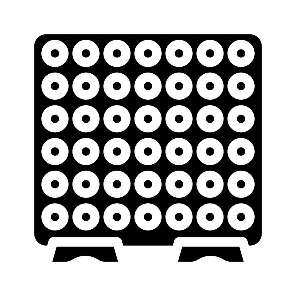 Pegboard kind slaapkamer glyph icoon vector illustratie