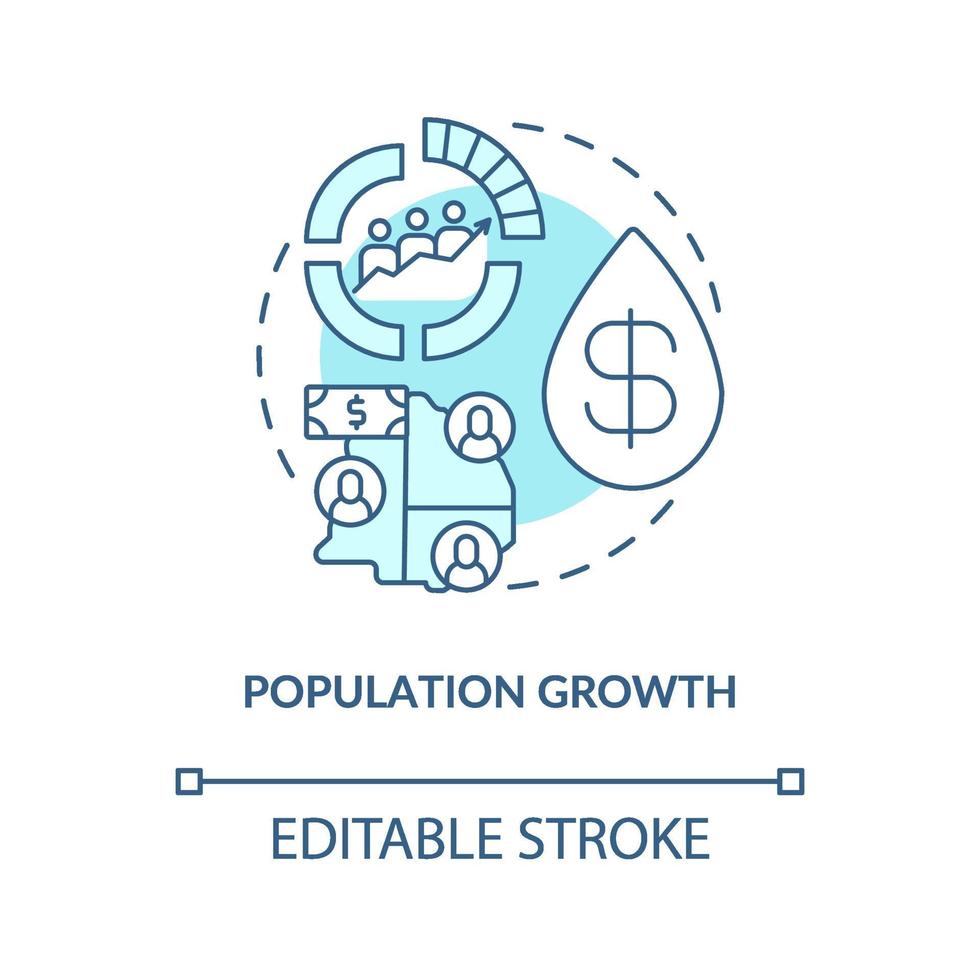 bevolking groei concept pictogram vector