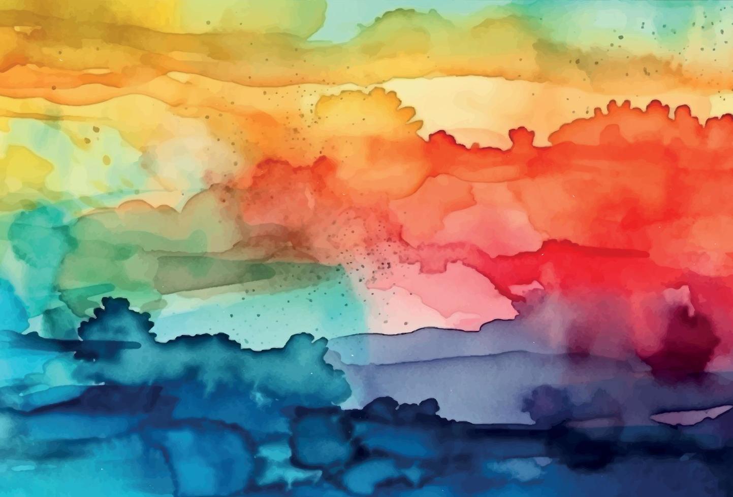abstract waterverf kleurrijk achtergrond vector