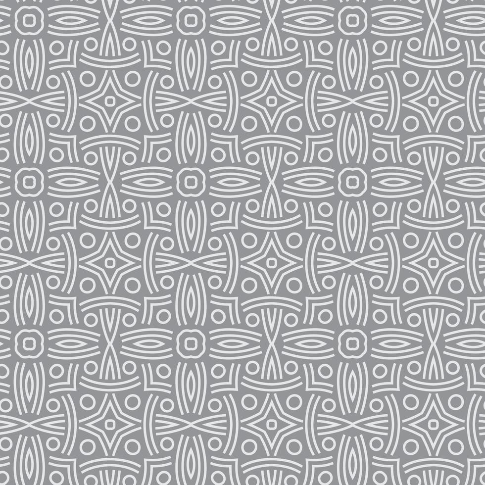 vector patroon met ornament Aan een grijs achtergrond