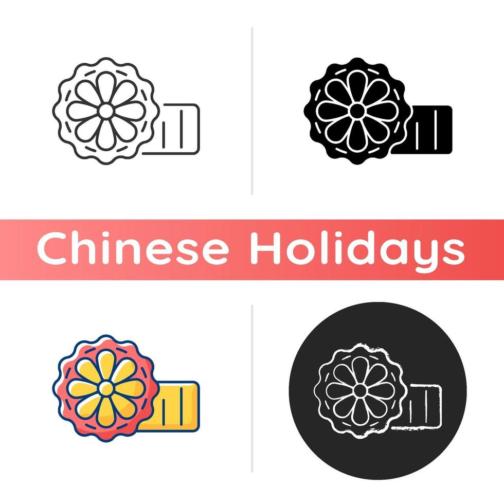 mooncakes vector pictogram