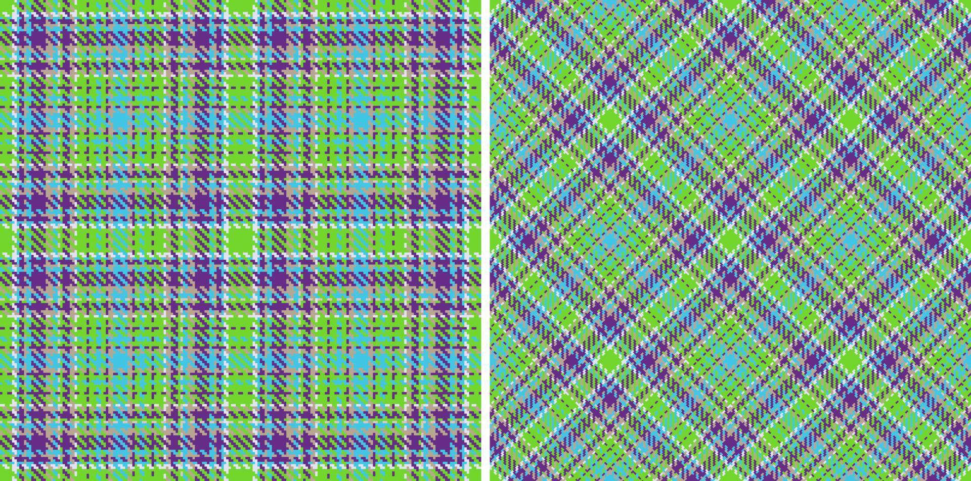 textiel Schotse ruit achtergrond. patroon controleren plaid. structuur kleding stof vector naadloos.