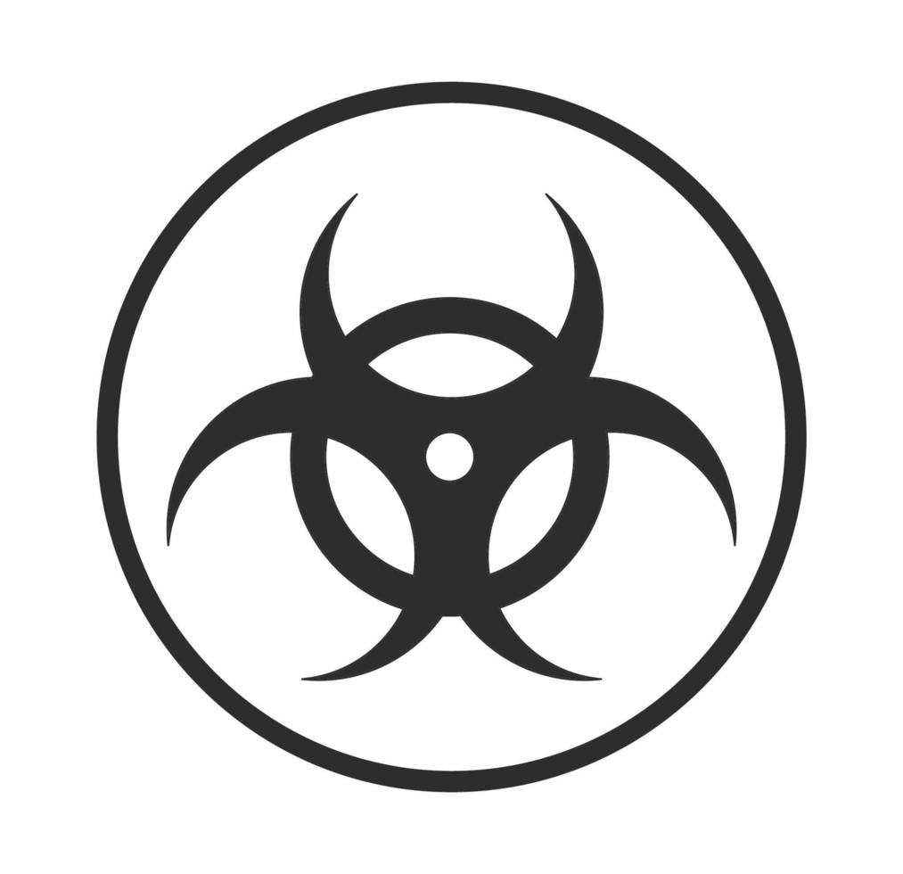 biohazard pictogram vector