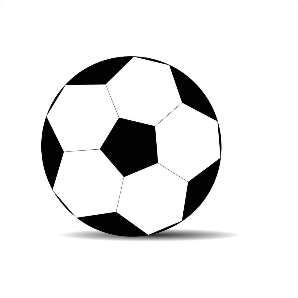 voetbal bal zwart wit vector