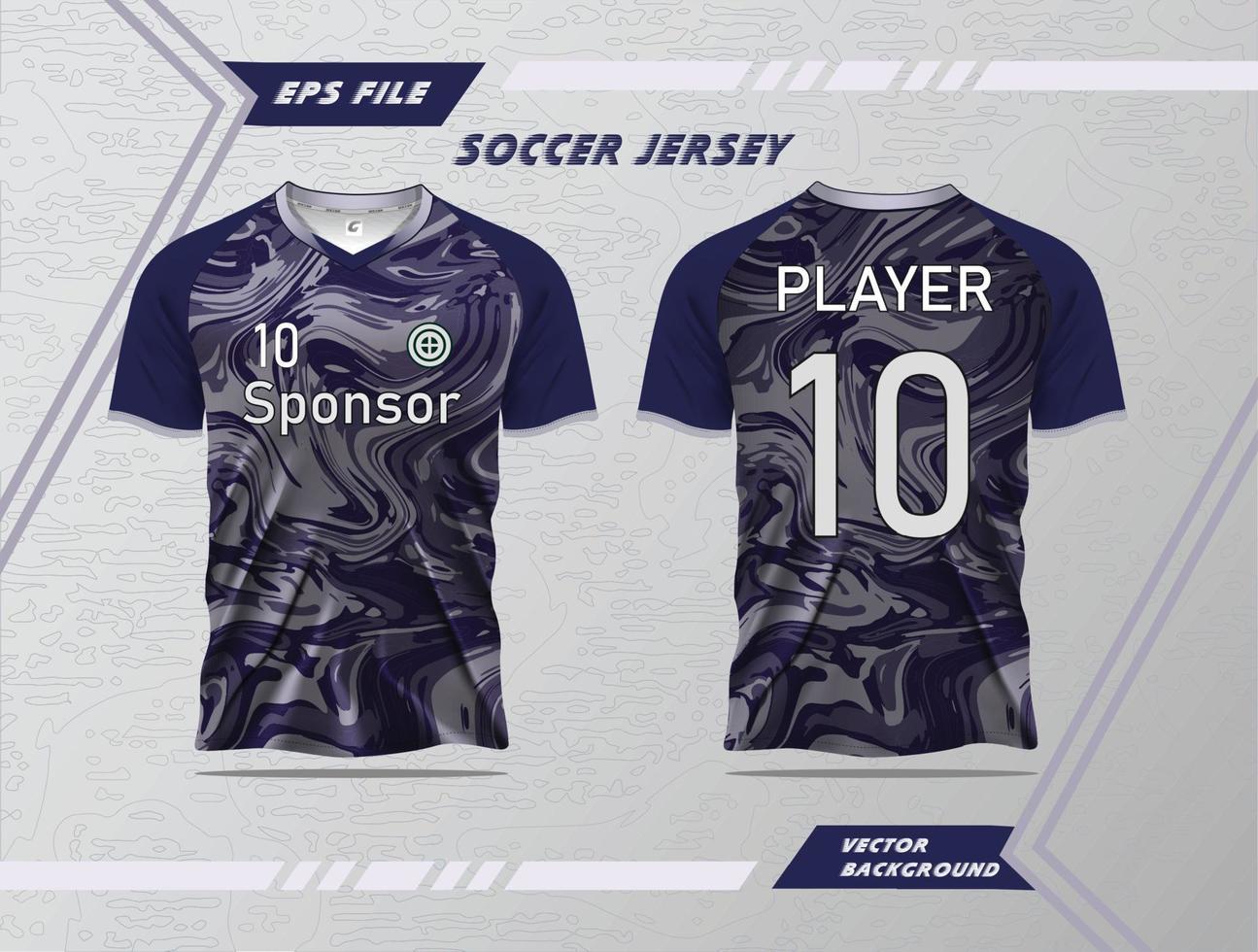 modern voetbal Jersey Amerikaans voetbal sport t overhemd ontwerp geschikt voor racen, voetbal, gaming en e sport- vector vrij vector en dubbele kant mockup ontwerp