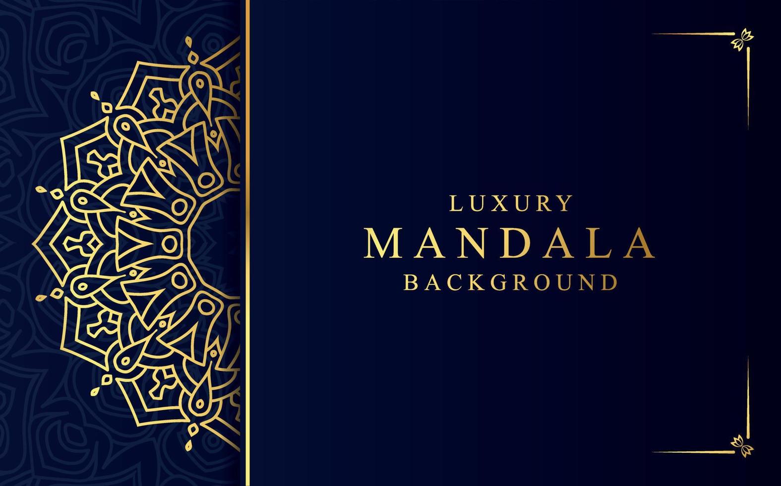 luxe gouden sier- mandala achtergrond. mooi arabesk patroon mandala ontwerp vector
