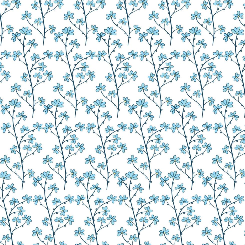 naadloos bloemen patroon. schattig retro texturen. bloemen en dots voor kleding stof, papier, verpakking ontwerp. vector