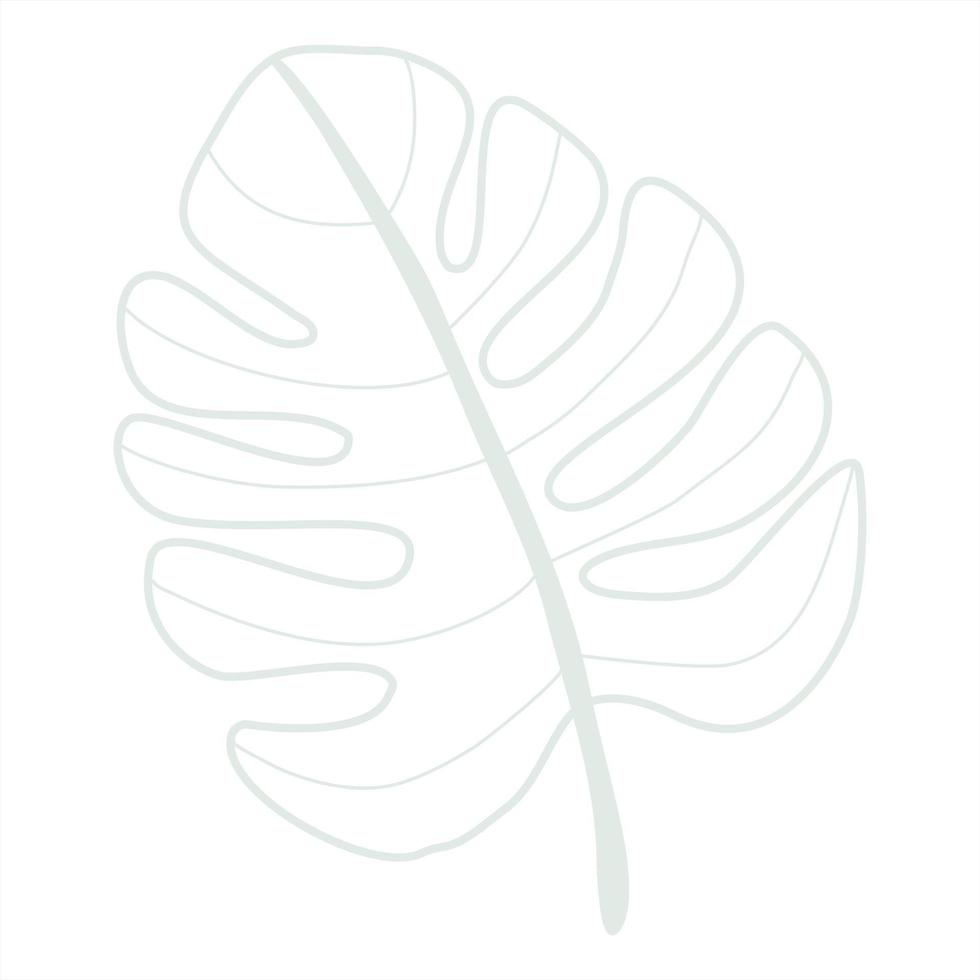 lijntekeningen blad vector