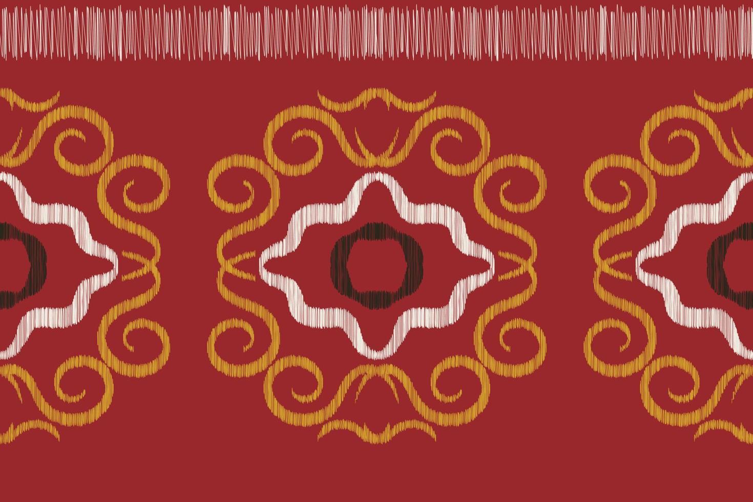 etnisch ikat kleding stof patroon meetkundig stijl.afrikaans ikat borduurwerk etnisch oosters patroon rood achtergrond. abstract, vector, illustratie.voor textuur, kleding, sjaal, decoratie, tapijt. vector