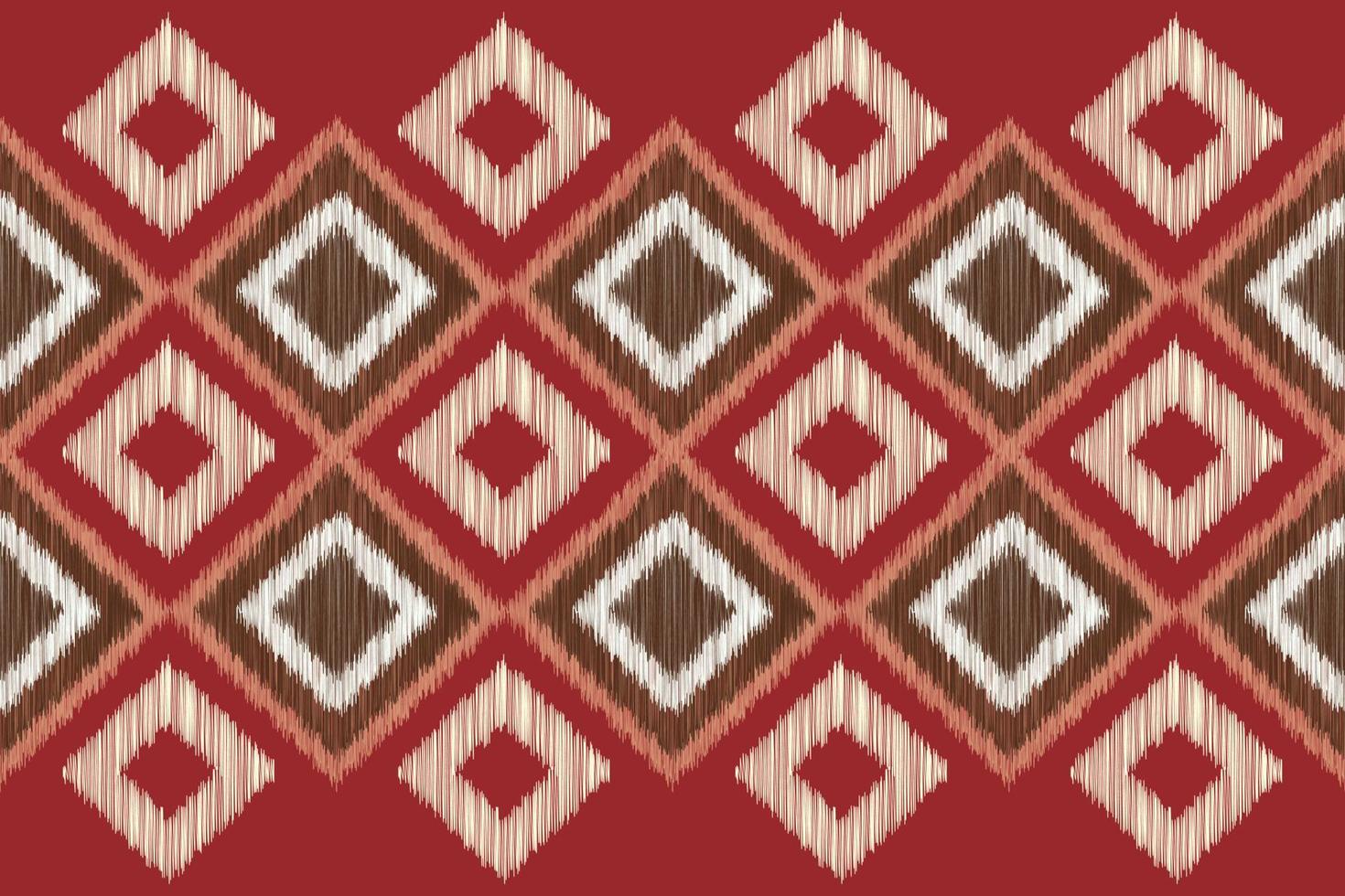 etnisch ikat kleding stof patroon meetkundig stijl.afrikaans ikat borduurwerk etnisch oosters patroon rood achtergrond. abstract, vector, illustratie.voor textuur, kleding, sjaal, decoratie, tapijt. vector
