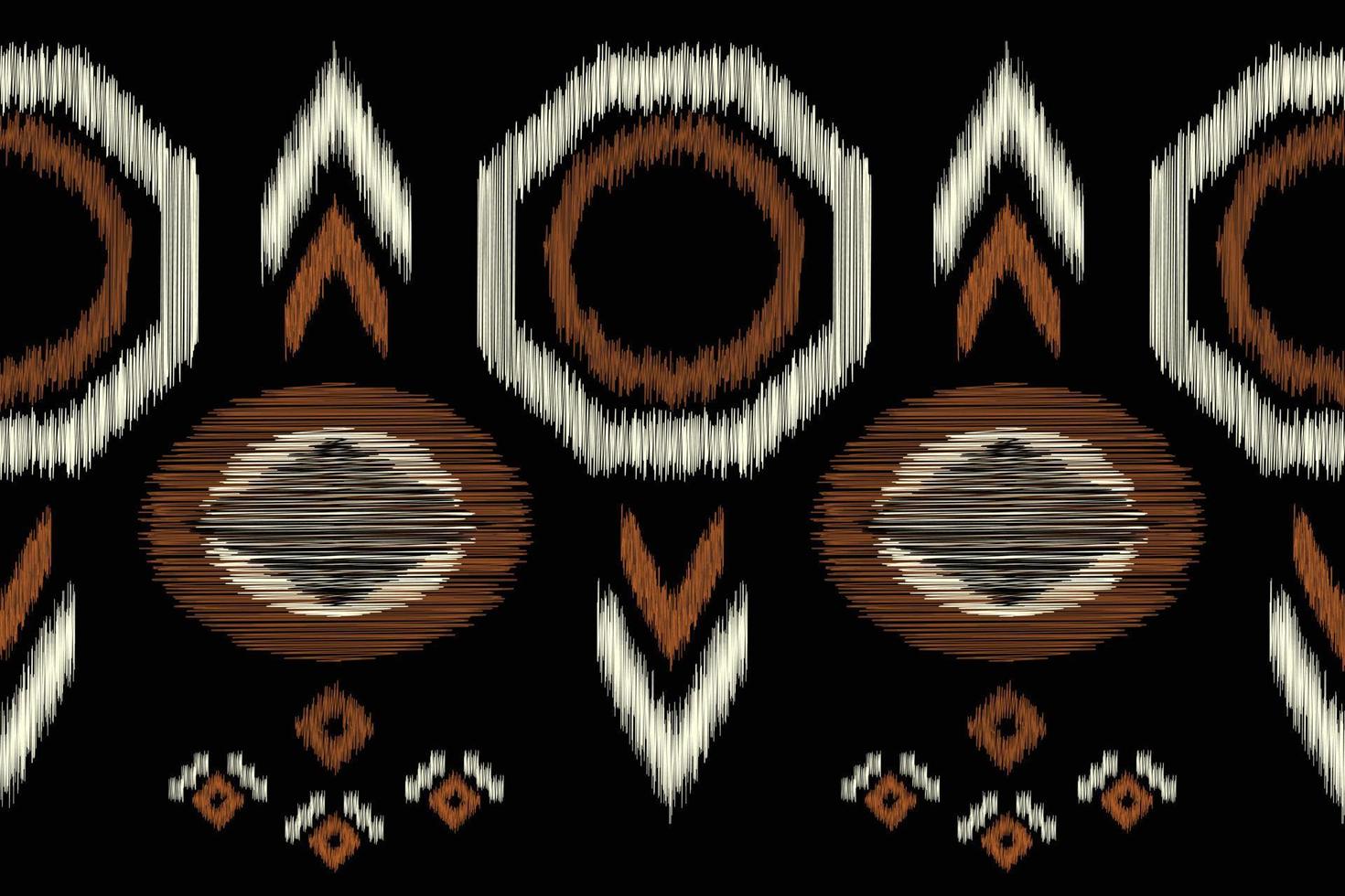 etnisch ikat kleding stof patroon meetkundig stijl.afrikaans ikat borduurwerk etnisch oosters patroon zwart achtergrond. abstract, vector, illustratie.voor textuur, kleding, sjaal, decoratie, tapijt. vector